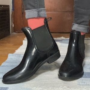 Louella Ankle Rain Bootie Patent 